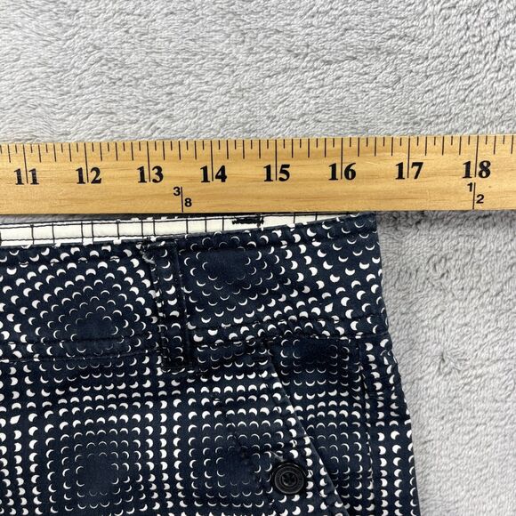 Volcom Chino Shorts Girls 7 Blue White Crescent Golf Blue Black Flat Front - Picture 9 of 12